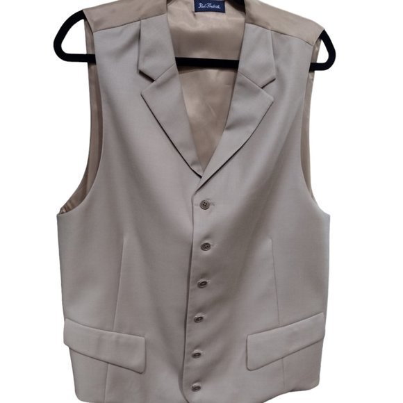 Men's Vest Paul Fredrick Large 6 Button.